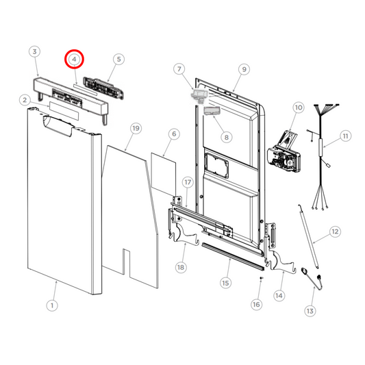 H0121800114 Fisher & Paykel, Haier Dishwasher PCB Main Board