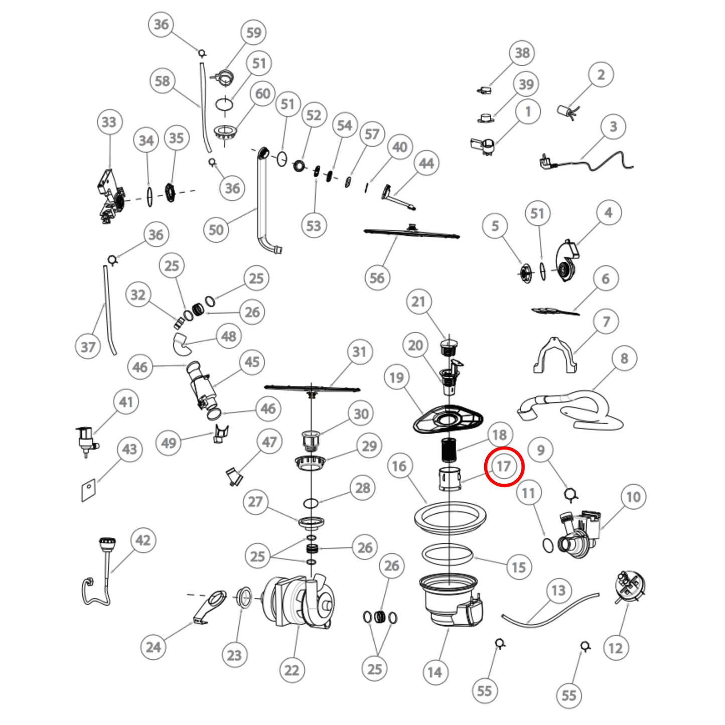 H012G1040014 Fisher & Paykel, Haier Dishwasher Micro Filter