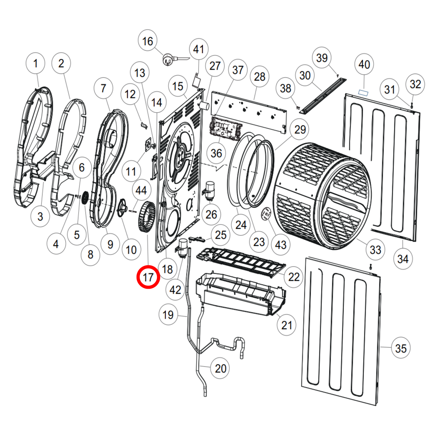 H0180200471 Fisher & Paykel Dryer Fan Blade