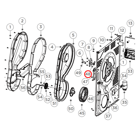 H0180200486 Fisher & Paykel Dryer Drum Bearing