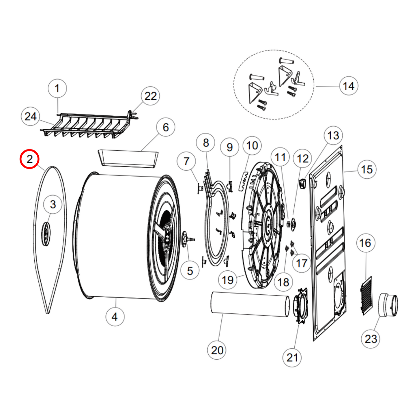 H0180300006C Fisher & Paykel, Haier Dryer Drive Belt - 6PH1940