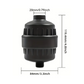 SF650 High Output Universal Shower Filter System With 12 Stage Cartridge Black Box Version Black