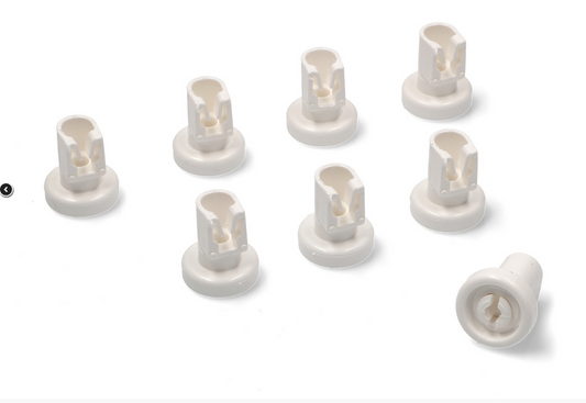 50279059005 AEG, Electrolux, Westinghouse Dishwasher Basket  Wheels Grey Pack of 8
