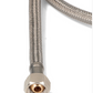 DN8 X2552IU 1.5M Universal Coffee Machine Flexible Inox Hose Striaght 3/8 x 3/8 BSP Female
