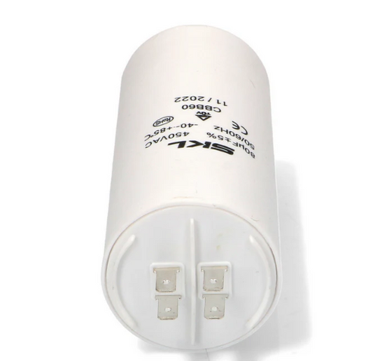 CAP080MS Capacitor 80µF Ø55x120mm 450V Metal with Stud