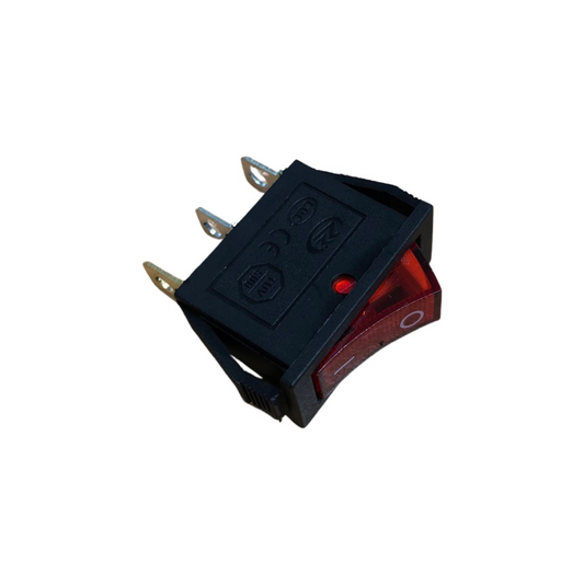 T060 SPST Red ILLUM Rocker Switch 15A 250V