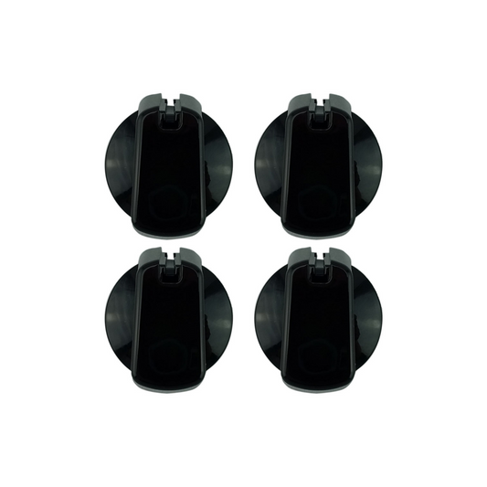 UK-40B4 Oven Universal Knob Kit 40Mm Black (Pack Of 4) And Decal Set - 1941154
