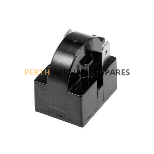Fridge Compresser Motor PTC Start Relay 2 Terminals - MZ92-15 15Ω